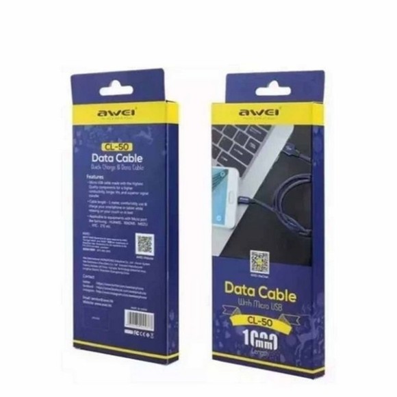 CABO - DATA CABLE MICRO USB (1000M / TIPO V8)