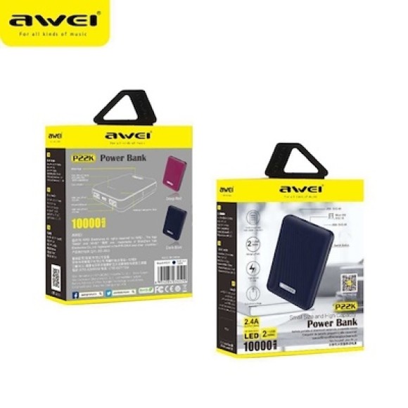 POWER BANK AWEI 22K 10000MAH