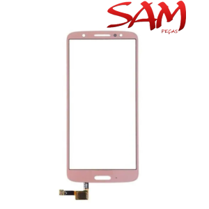 VIDRO C/ TOUCH MOTO G6 PLUS ROSA